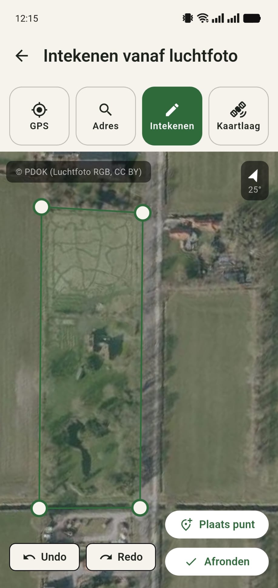 GreenPlot startpad vanaf luchtfoto